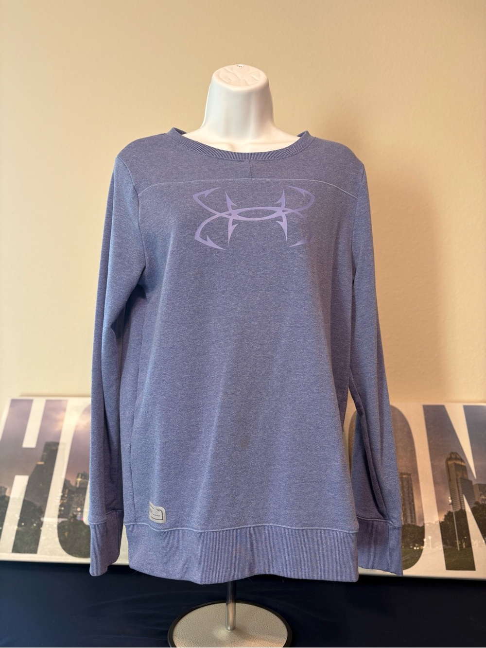Under Armour Women’s Lavender Crew Sweatshirt with Logo